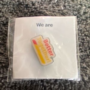 Better together lapel pin